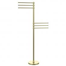 Allied Brass TS-50T-SBR - Towel Stand with 6 Pivoting 12 Inch Arms