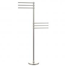 Allied Brass TS-50T-SN - Towel Stand with 6 Pivoting 12 Inch Arms