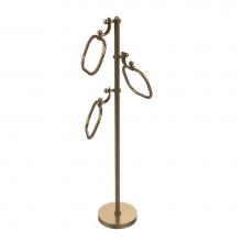 Allied Brass TS-83-BBR - Towel Stand with 9 Inch Oval Towel Rings