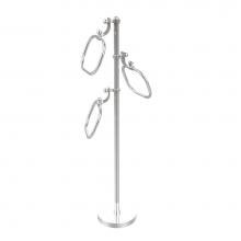 Allied Brass TS-83-PC - Towel Stand with 9 Inch Oval Towel Rings