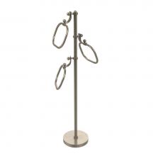 Allied Brass TS-83-PEW - Towel Stand with 9 Inch Oval Towel Rings
