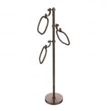 Allied Brass TS-83-VB - Towel Stand with 9 Inch Oval Towel Rings