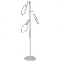 Allied Brass TS-83D-PC - Towel Stand with 9 Inch Oval Towel Rings