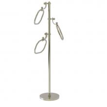 Allied Brass TS-83D-PNI - Towel Stand with 9 Inch Oval Towel Rings