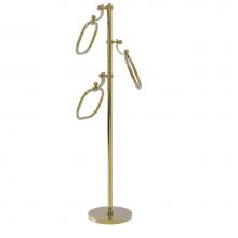 Allied Brass TS-83D-UNL - Towel Stand with 9 Inch Oval Towel Rings