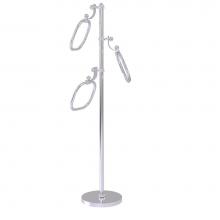 Allied Brass TS-83T-SCH - Towel Stand with 9 Inch Oval Towel Rings