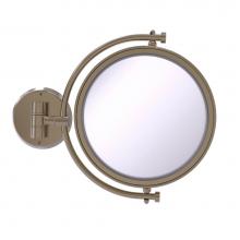 Allied Brass WM-4/2X-PEW - 8 Inch Wall Mounted Make-Up Mirror 2X Magnification