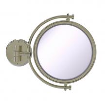 Allied Brass WM-4/2X-PNI - 8 Inch Wall Mounted Make-Up Mirror 2X Magnification