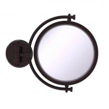 Allied Brass WM-4/4X-ABZ - 8 Inch Wall Mounted Make-Up Mirror 4X Magnification