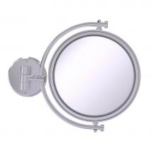 Allied Brass WM-4/4X-SCH - 8 Inch Wall Mounted Make-Up Mirror 4X Magnification