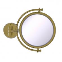 Allied Brass WM-4/4X-UNL - 8 Inch Wall Mounted Make-Up Mirror 4X Magnification