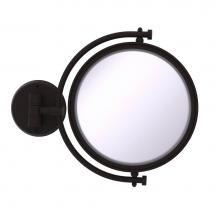 Allied Brass WM-4/5X-ORB - 8 Inch Wall Mounted Make-Up Mirror 5X Magnification