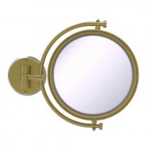 Allied Brass WM-4/5X-SBR - 8 Inch Wall Mounted Make-Up Mirror 5X Magnification