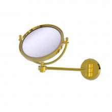 Allied Brass WM-5/3X-PB - 8 Inch Wall Mounted Make-Up Mirror 3X Magnification
