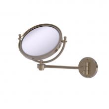 Allied Brass WM-5/3X-PEW - 8 Inch Wall Mounted Make-Up Mirror 3X Magnification