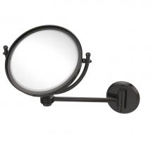 Allied Brass WM-5D/3X-ORB - 8 Inch Wall Mounted Make-Up Mirror 3X Magnification