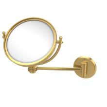 Allied Brass WM-5D/3X-UNL - 8 Inch Wall Mounted Make-Up Mirror 3X Magnification