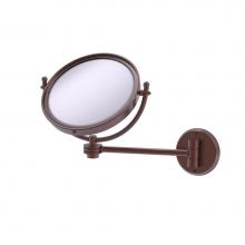 Allied Brass WM-5D/4X-CA - 8 Inch Wall Mounted Make-Up Mirror 4X Magnification