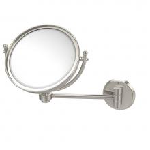 Allied Brass WM-5G/3X-PNI - 8 Inch Wall Mounted Make-Up Mirror 3X Magnification