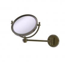 Allied Brass WM-5G/4X-ABR - 8 Inch Wall Mounted Make-Up Mirror 4X Magnification