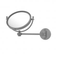 Allied Brass WM-5G/5X-GYM - 8 Inch Wall Mounted Make-Up Mirror 5X Magnification