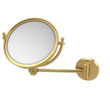 Allied Brass WM-5T/4X-UNL - 8 Inch Wall Mounted Make-Up Mirror 4X Magnification