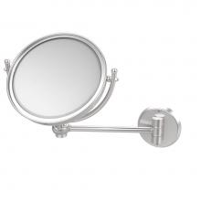 Allied Brass WM-5T/4X-SCH - 8 Inch Wall Mounted Make-Up Mirror 4X Magnification