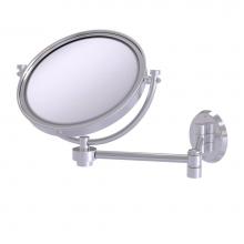 Allied Brass WM-6/5X-SCH - 8 Inch Wall Mounted Extending Make-Up Mirror 5X Magnification