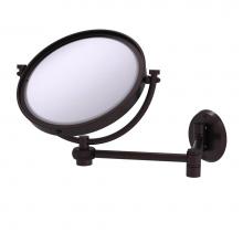 Allied Brass WM-6T/5X-ABZ - 8 Inch Wall Mounted Extending Make-Up Mirror 5X Magnification with Twist Accent