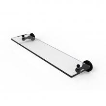 Allied Brass WP-1/22-BKM - Waverly Place Collection 22 Inch Glass Vanity Shelf with Beveled Edges