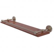 Allied Brass WP-1-22-GAL-IRW-PEW - Waverly Place Collection 22 Inch Solid IPE Ironwood Shelf with Gallery Rail
