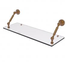 Allied Brass WP-1-24-BBR - Waverly Place Collection 24 Inch Floating Glass Shelf