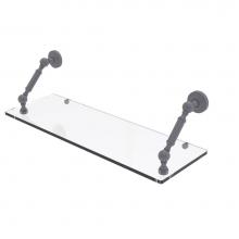 Allied Brass WP-1-24-GYM - Waverly Place Collection 24 Inch Floating Glass Shelf