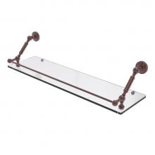 Allied Brass WP-1-30-GAL-CA - Waverly Place 30 Inch Floating Glass Shelf with Gallery Rail