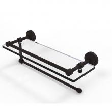 Allied Brass WP-1PT/16-GAL-ORB - Waverly Place Collection Paper Towel Holder with 16 Inch Gallery Glass Shelf