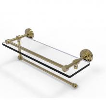 Allied Brass WP-1PT/16-GAL-UNL - Waverly Place Collection Paper Towel Holder with 16 Inch Gallery Glass Shelf