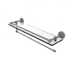 Allied Brass WP-1PT/22-GAL-GYM - Wavwely Place Collection Paper Towel Holder with 22 Inch Gallery Glass Shelf