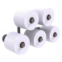 Allied Brass WP-24-5-GYM - Waverly Place Collection 5 Roll Reserve Roll Toilet Paper Holder - Matte Gray