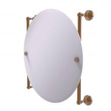 Allied Brass WP-27-90-BBR - Waverly Place Collection Round Frameless Rail Mounted Mirror