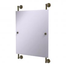 Allied Brass WP-27-92-ABR - Waverly Place Collection Rectangular Frameless Rail Mounted Mirror