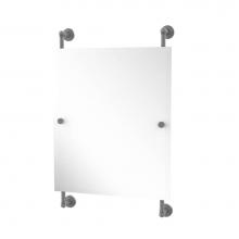Allied Brass WP-27-92-GYM - Waverly Place Collection Rectangular Frameless Rail Mounted Mirror