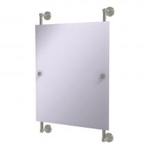 Allied Brass WP-27-92-SN - Waverly Place Collection Rectangular Frameless Rail Mounted Mirror
