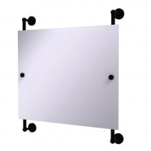 Allied Brass WP-27-93-BKM - Waverly Place Landscape Rectangular Frameless Rail Mounted Mirror