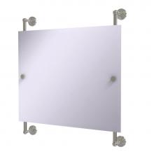 Allied Brass WP-27-93-SN - Waverly Place Landscape Rectangular Frameless Rail Mounted Mirror