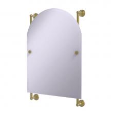 Allied Brass WP-27-94-SBR - Waverly Place Collection Arched Top Frameless Rail Mounted Mirror