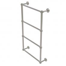 Allied Brass WP-28D-24-SN - Waverly Place Collection 4 Tier 24 Inch Ladder Towel Bar with Dotted Detail