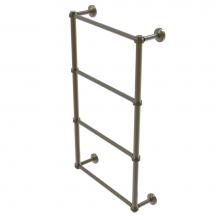 Allied Brass WP-28D-36-ABR - Waverly Place Collection 4 Tier 36 Inch Ladder Towel Bar with Dotted Detail
