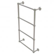 Allied Brass WP-28D-36-SN - Waverly Place Collection 4 Tier 36 Inch Ladder Towel Bar with Dotted Detail