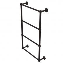 Allied Brass WP-28T-30-ORB - Waverly Place Collection 4 Tier 30 Inch Ladder Towel Bar with Twisted Detail