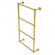 Allied Brass WP-28T-36-PB - Waverly Place Collection 4 Tier 36 Inch Ladder Towel Bar with Twisted Detail
